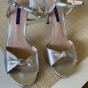 Stuart Weitzman, Silver, Sandal, Size 9